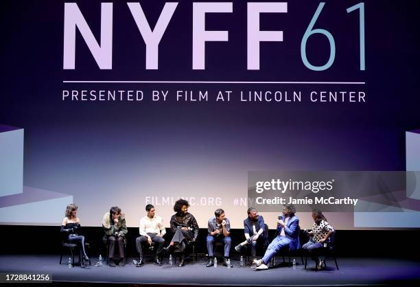 Talia Ryder, Earl Cave, Rish Shah, Jeremy O. Harris, Simon Rex, writer Nick Pinkerton, director Sean Price Williams and Florence Almozini attend the...