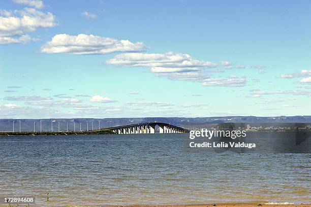 ponte da amizade - palmas - tocantins - br - rio tocantins - fotografias e filmes do acervo