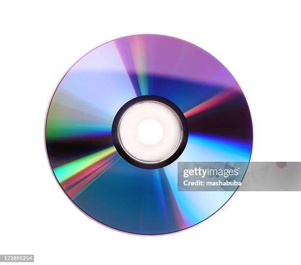 cd / dvd isolated on white - cds stock pictures, royalty-free photos & images