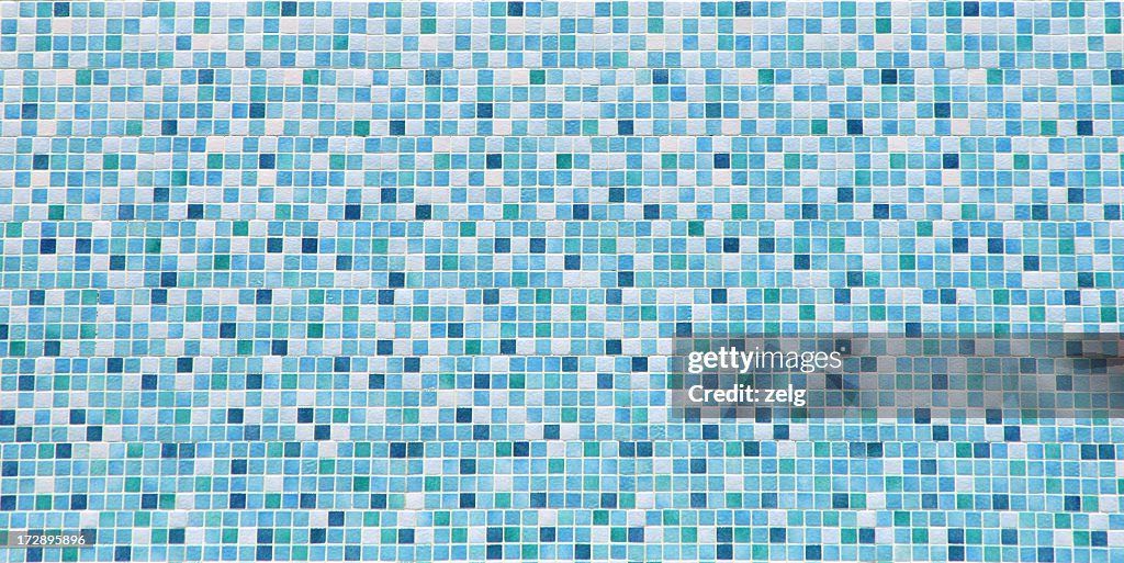 Blue and white bathroom tile background