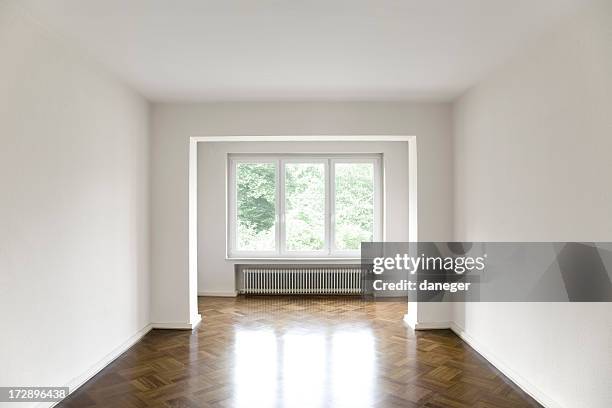 empty room - apartment no furniture stockfoto's en -beelden