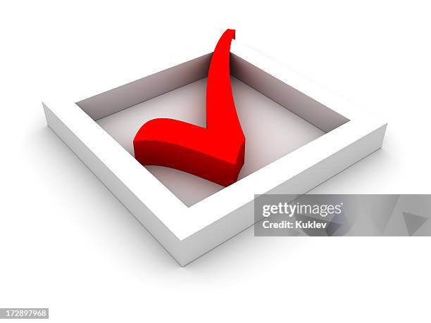 Open Checkmark Box Checkmark In Box Stock-Fotos und Bilder - Getty Images
