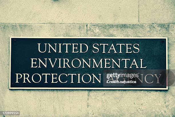 amerikanischen umweltschutzbehörde epa ausgezeichnet. - environmental protection agency stock-fotos und bilder