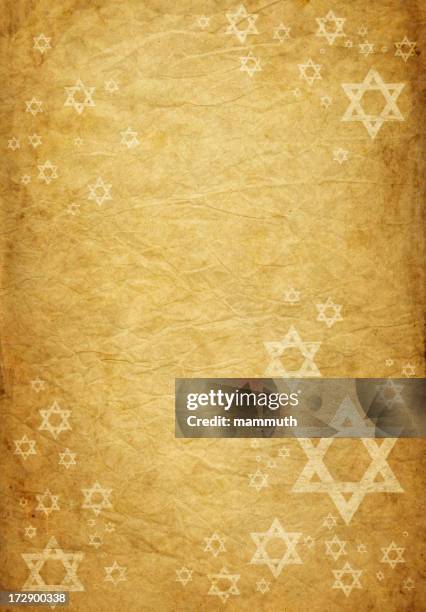 old paper with grungy david stars - 猶太教 幅插畫檔、美工圖案、卡通及圖標