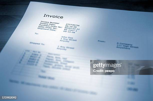 Key Invoice Image 583 Invoice Copy Stock Photos, High-Res Pictures, and Images - Getty Images