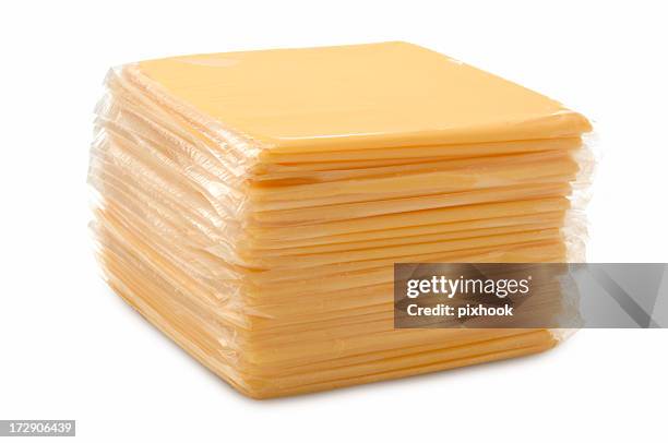 sliced cheese - processed cheese stock pictures, royalty-free photos & images