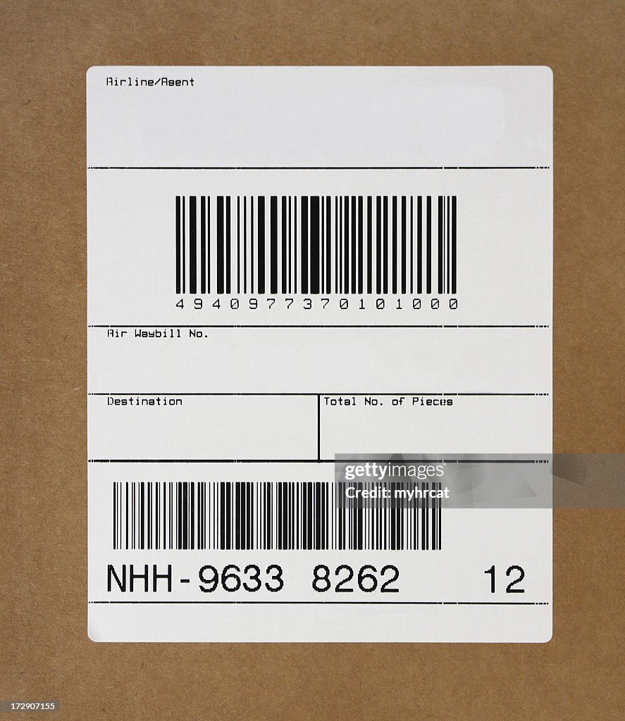 Blank Shipping Label