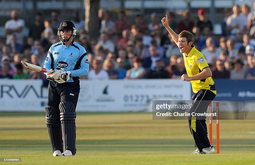 Sussex Sharks v Hampshire Royals - Friends Life T20