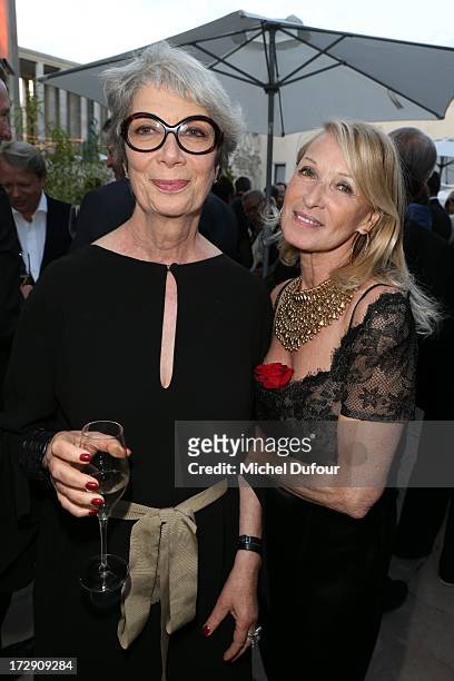Sylvie Grumbach and Ruth Obadia attend the Chambre Syndicale de la Haute Couture cocktail party at Palais De Tokyo on July 4, 2013 in Paris, France.