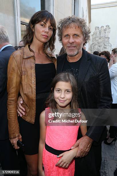 Renzo Rosso and family attend the Chambre Syndicale de la Haute Couture cocktail party at Palais De Tokyo on July 4, 2013 in Paris, France.