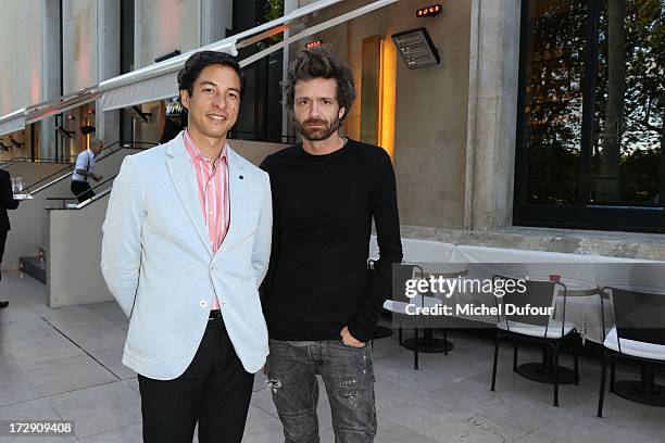 Benjamin Cassan and Joseph Dirand attend the Chambre Syndicale de la Haute Couture cocktail party at Palais De Tokyo on July 4, 2013 in Paris, France.