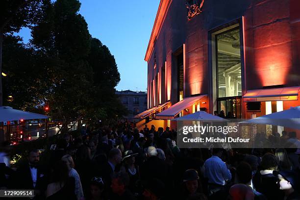 Atmosphere during the Chambre Syndicale de la Haute Couture cocktail party at Palais De Tokyo on July 4, 2013 in Paris, France.