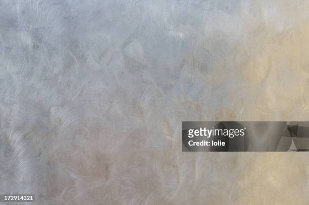 metall-wand-pastell abstrakte reflektionen - silber hintergrund stock-fotos und bilder