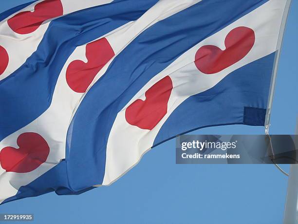 frisian flag - friesland stock pictures, royalty-free photos & images