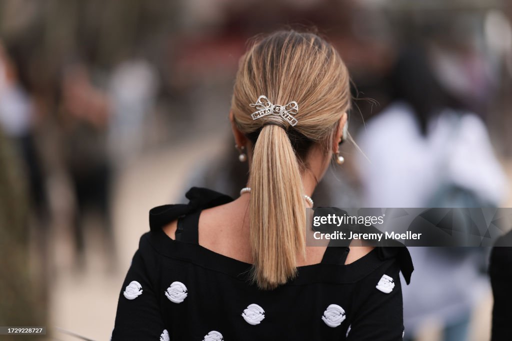 Street Style - Paris Fashion Week - Womenswear Spring/Summer 2024 - Day Nine