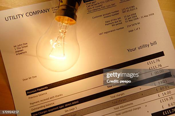 Light Bill Design Light Bill Photos and Premium High Res Pictures - Getty Images