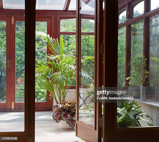 conservatory - veranda foto e immagini stock