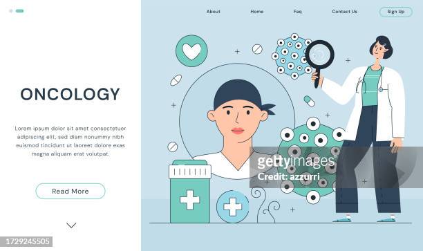 oncology illustration - brain cancer stock illustrations