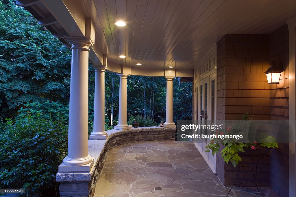Cottage verandah dusk