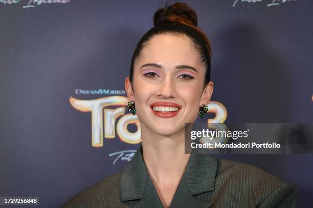 Italian actress and singer Lodovica Comello durante il photocall per la presentazione del film amimato Trolls 3, at The Hoxton. Rome , October 9th,...