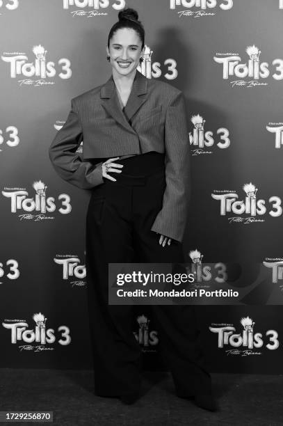 Italian actress and singer Lodovica Comello durante il photocall per la presentazione del film amimato Trolls 3, at The Hoxton. Rome , October 9th,...