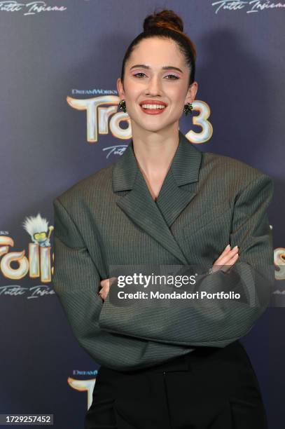 Italian actress and singer Lodovica Comello durante il photocall per la presentazione del film amimato Trolls 3, at The Hoxton. Rome , October 9th,...