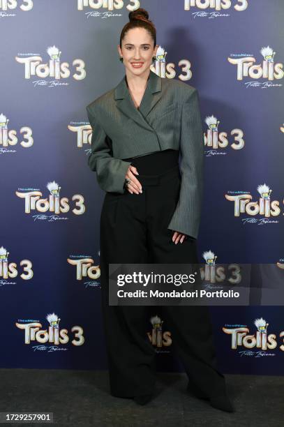 Italian actress and singer Lodovica Comello durante il photocall per la presentazione del film amimato Trolls 3, at The Hoxton. Rome , October 9th,...