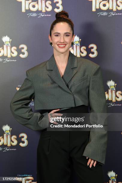 Italian actress and singer Lodovica Comello durante il photocall per la presentazione del film amimato Trolls 3, at The Hoxton. Rome , October 9th,...