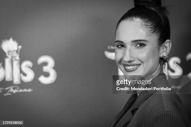 Italian actress and singer Lodovica Comello durante il photocall per la presentazione del film amimato Trolls 3, at The Hoxton. Rome , October 9th,...