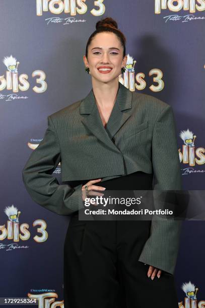 Italian actress and singer Lodovica Comello durante il photocall per la presentazione del film amimato Trolls 3, at The Hoxton. Rome , October 9th,...