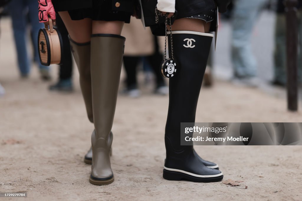 Street Style - Paris Fashion Week - Womenswear Spring/Summer 2024 - Day Nine
