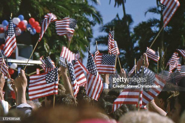 presidential campaign trail - political party stock pictures, royalty-free photos & images