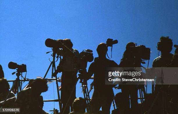 press corp - journalism stock pictures, royalty-free photos & images