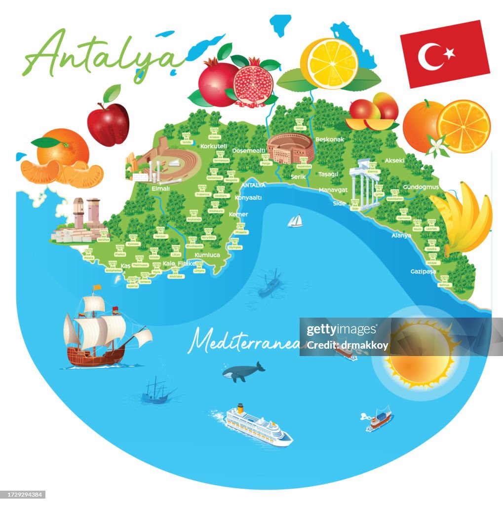 Antalya Travel Map
