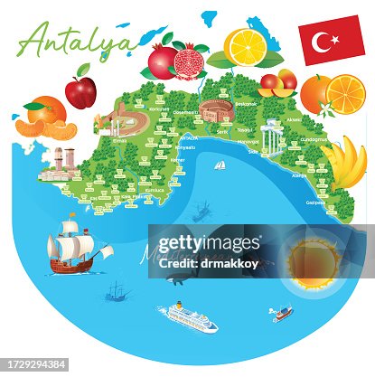 Antalya Travel Map High Res Vector Graphic Getty Images antalya-travel-map-high-res-vector-graphic-getty-images