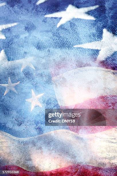 exposição múltipla de duas bandeiras norte-americanas - patriotic - fotografias e filmes do acervo