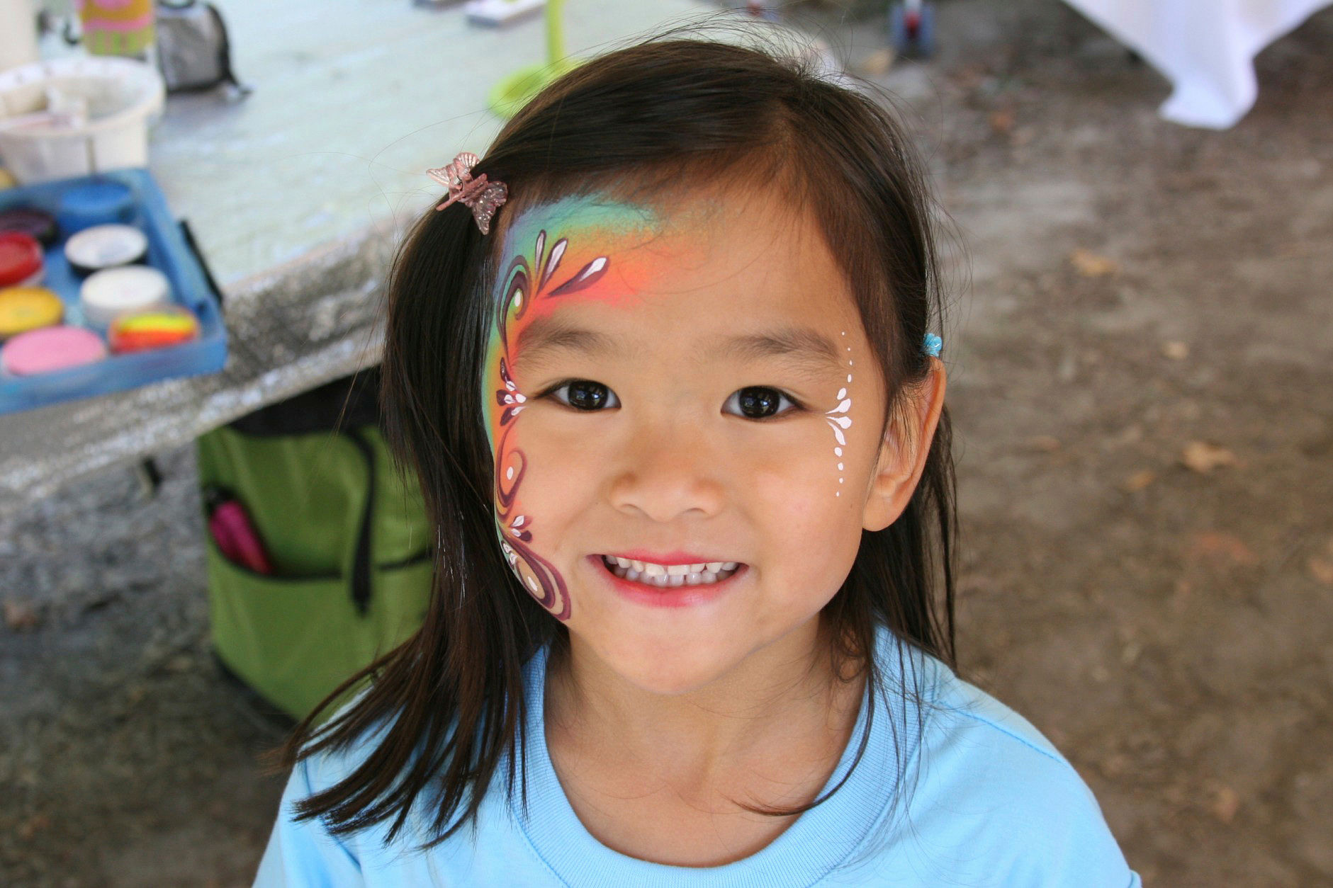 color blending face painting