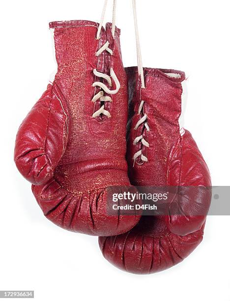 classic boxing gloves - boxing gloves stock pictures, royalty-free photos & images