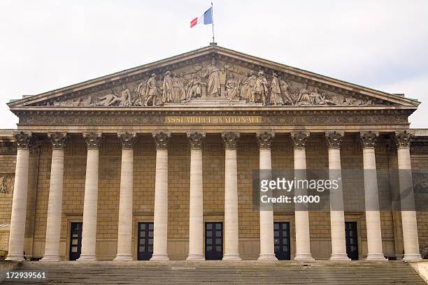 bourbon palace - french parliament stock pictures, royalty-free photos & images