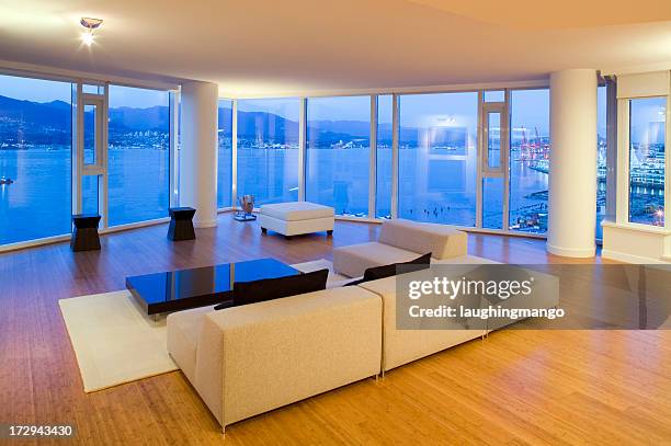 luxury real estate condo - bamboo flooring stock pictures, royalty-free photos & images