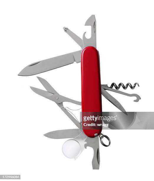 swiss army knife - knife weapon stock pictures, royalty-free photos & images