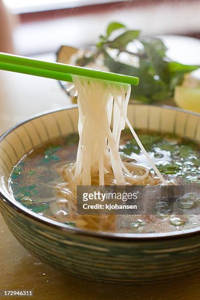 noodle soup - vermicelli stock pictures, royalty-free photos & images