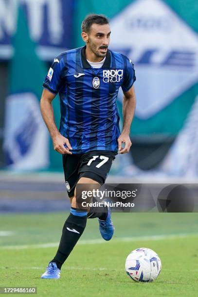 Davide Zappacosta of Atalanta BC during the Serie A Tim match between SS Lazio and Atalanta BC at Stadio Olimpico on October 8, 2023 in Rome, Italy.