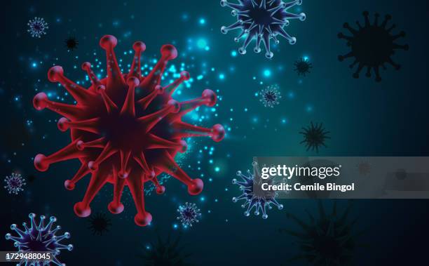 mutating virus variant - covid 19 vector stock illustrations