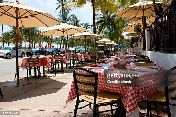ocean ave miami - miami food stock pictures, royalty-free photos & images