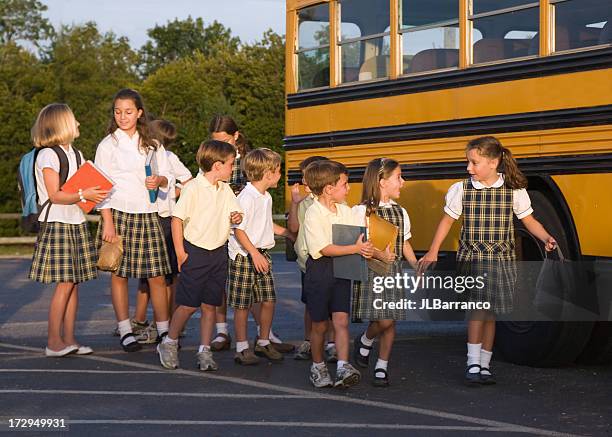 back to school - school uniform stock pictures, royalty-free photos & images