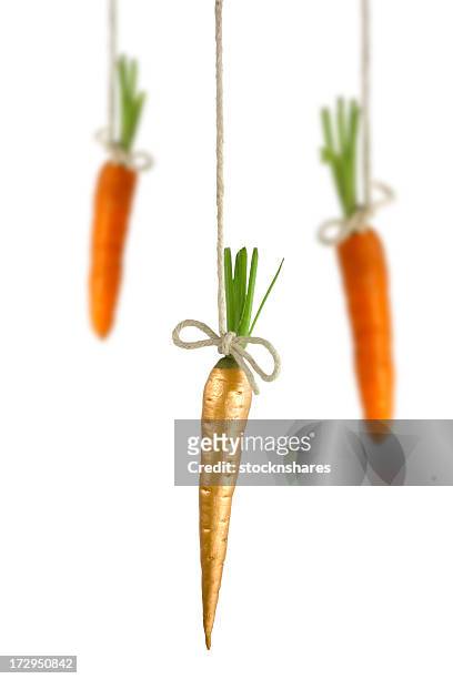 dourado de cenoura - dangling a carrot - fotografias e filmes do acervo