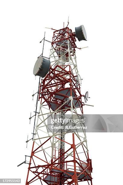 tour de communication - antennes photos et images de collection