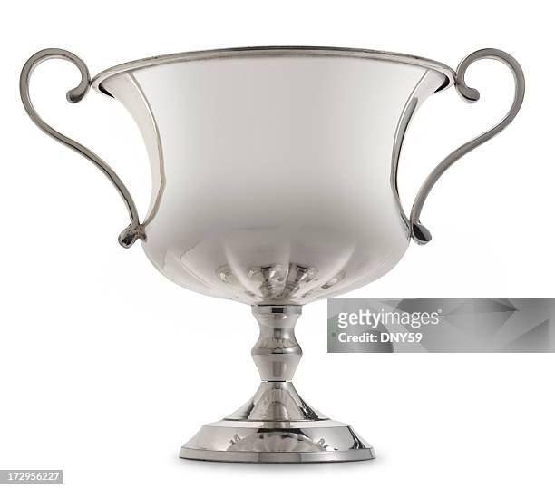 silver cup - trophy award isolated stock pictures, royalty-free photos & images