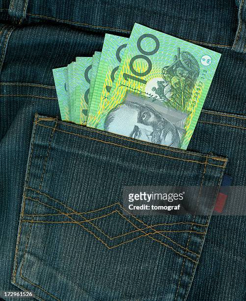 packet full of australian 100$ - australian money stock pictures, royalty-free photos & images